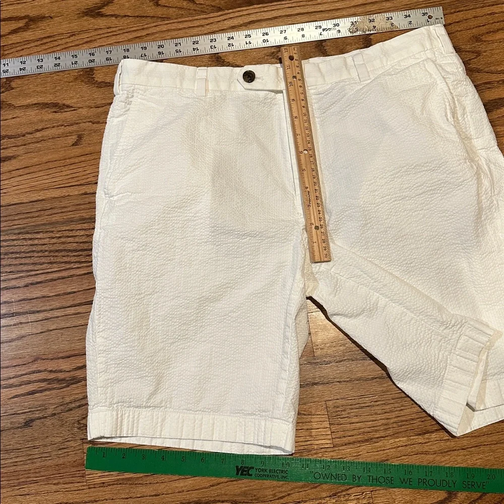 Brooks Brothers Seersucker Cream/Off White Men Shorts W38